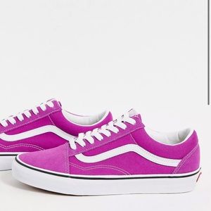 Fushia suede Vans